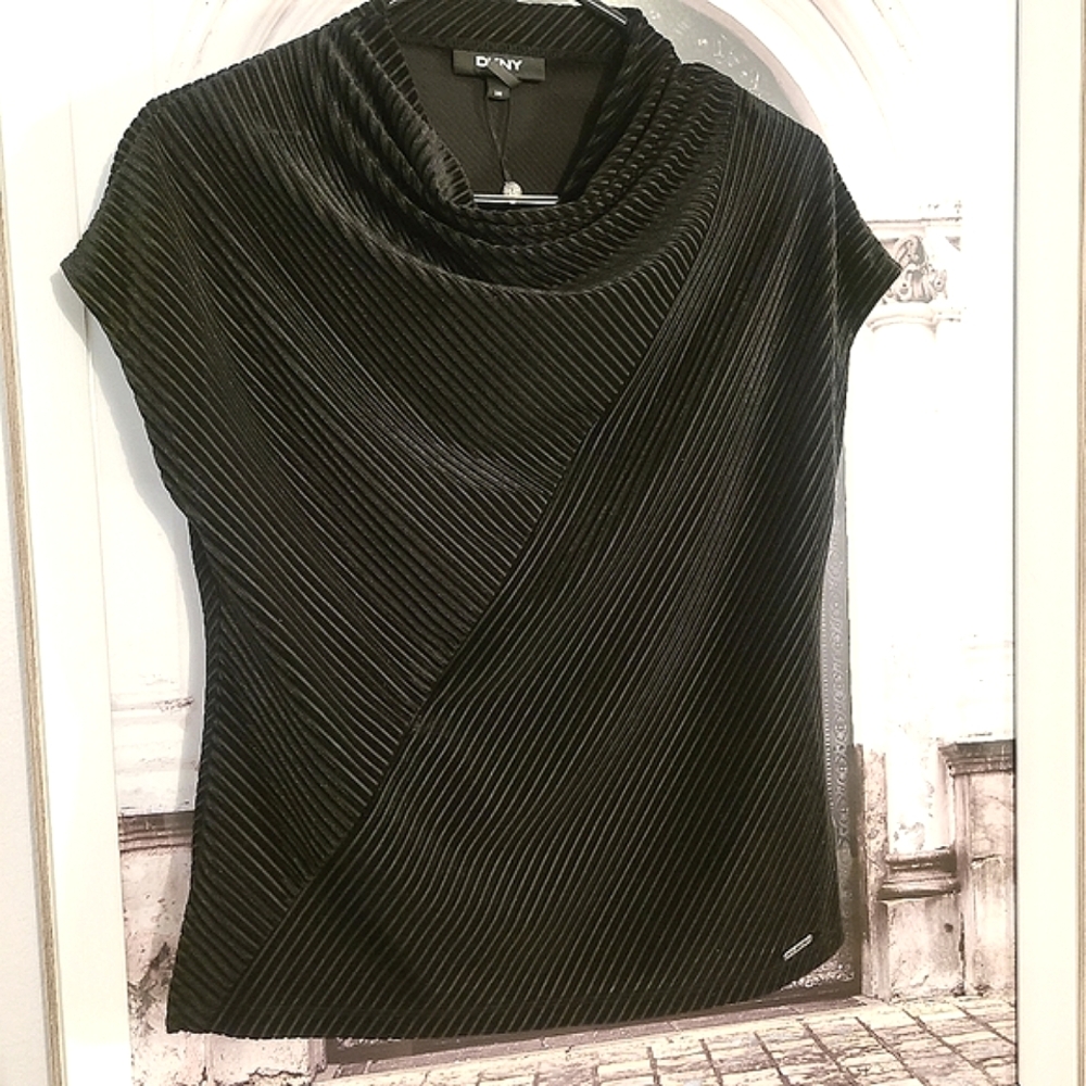NEW DKNY Velvet Cowl Neck Sleeveless Top - XS / Small